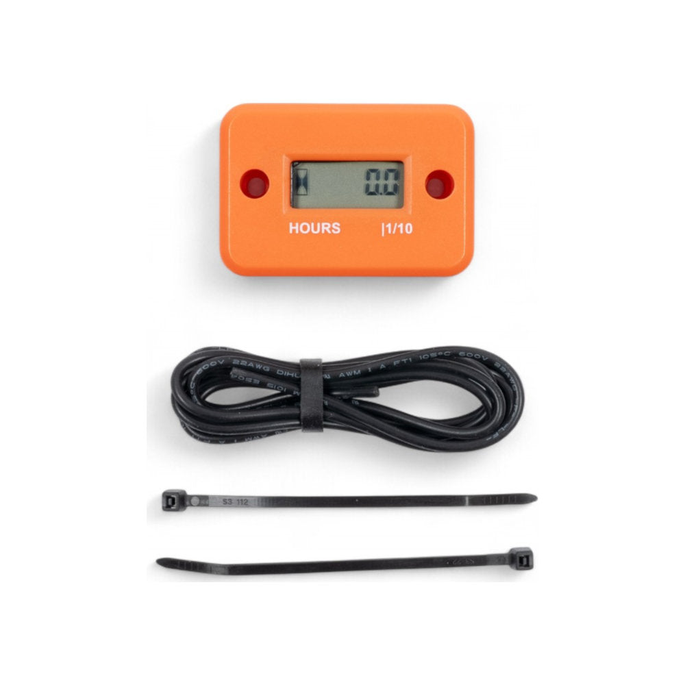 Contaore digitale a cavo non resettabile arancione cod. AT2199A