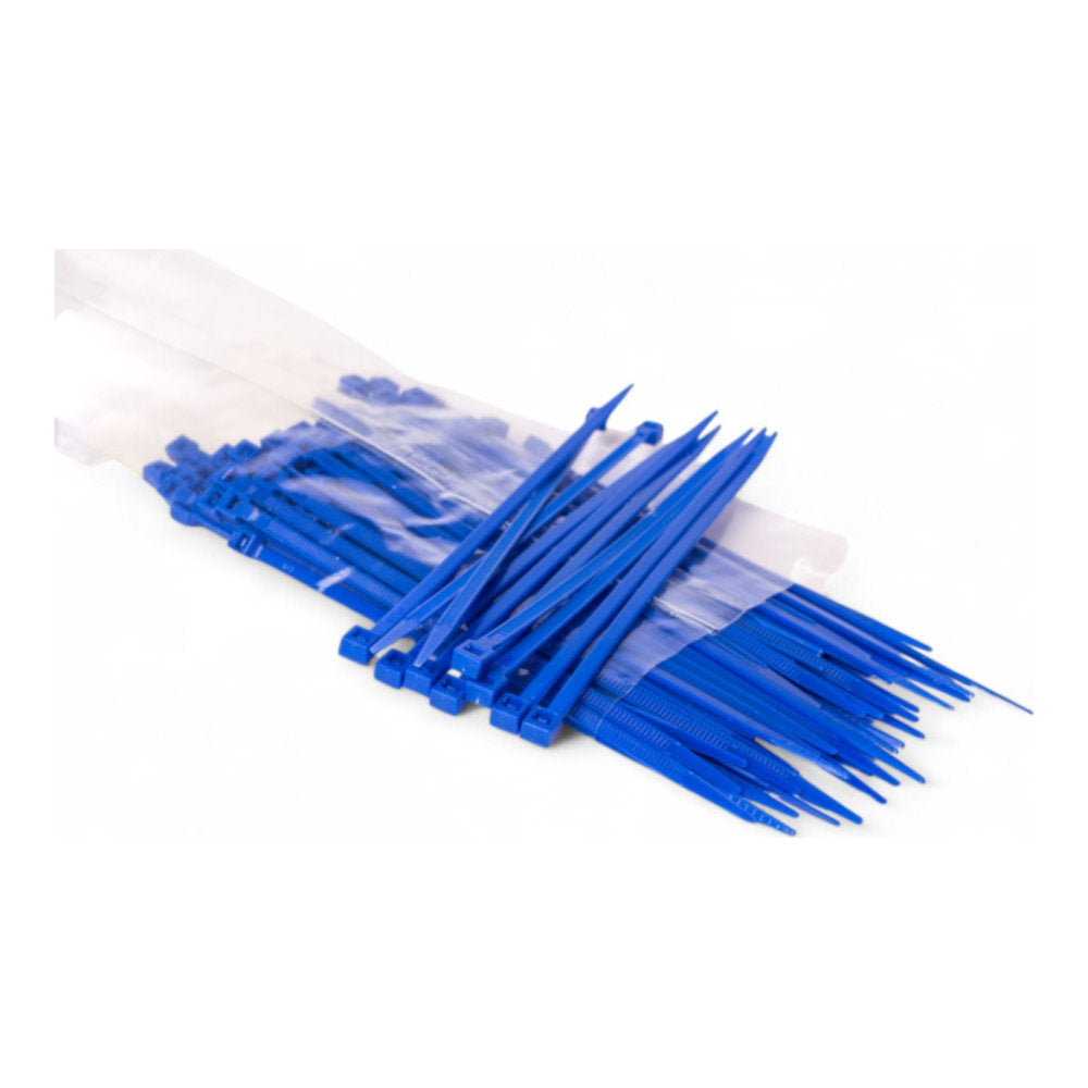 Fascette di cablaggio blu 140 × 3,5 mm