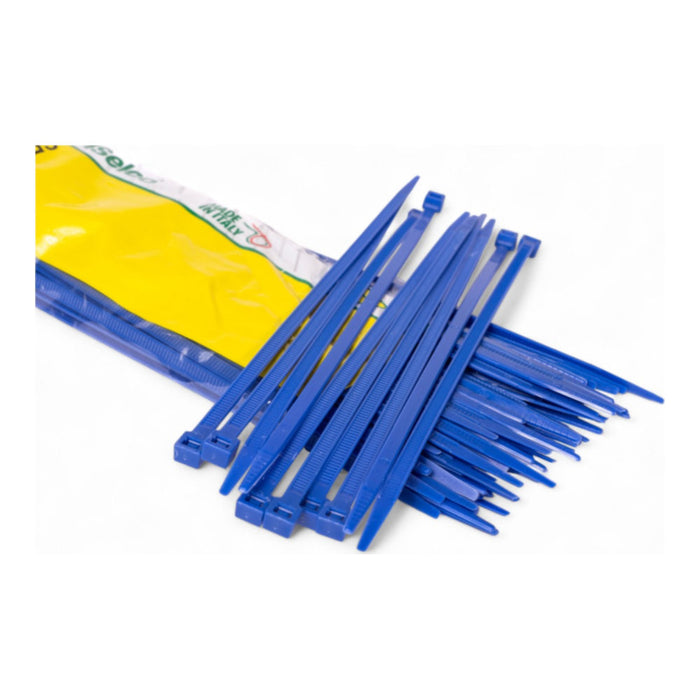 Fascette di cablaggio blu 200 × 4,5 mm