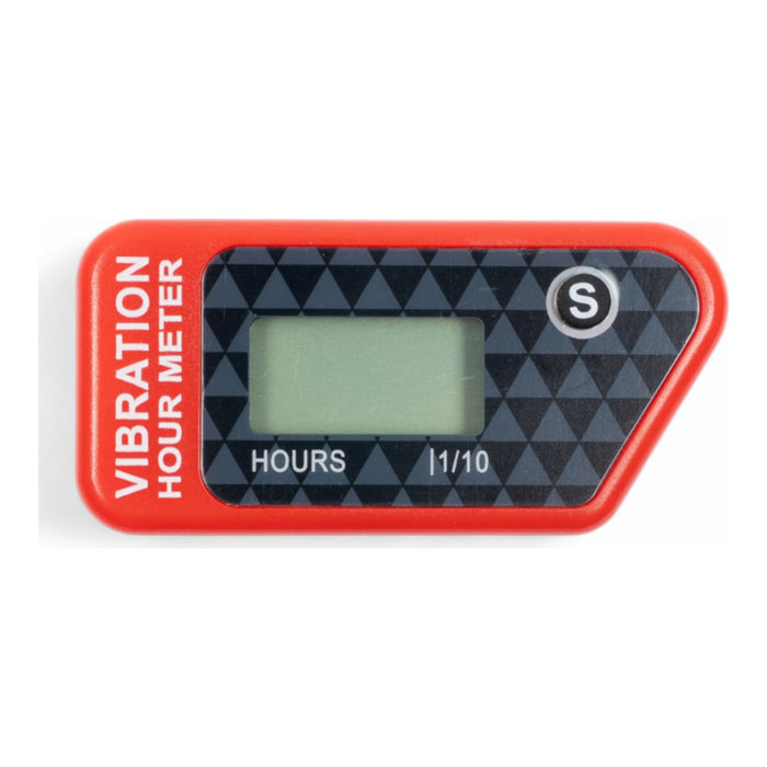 Contaore digitale a vibrazione con reset conteggio parziale rosso cod. AT2210R