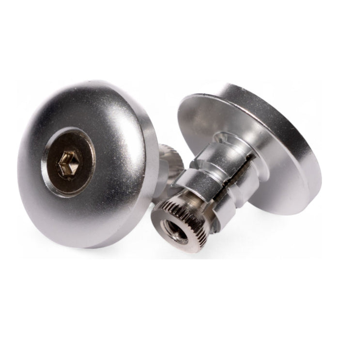 Coppia tappi in alluminio per chiusura estremità manubrio ø 14mm cod. AV2010