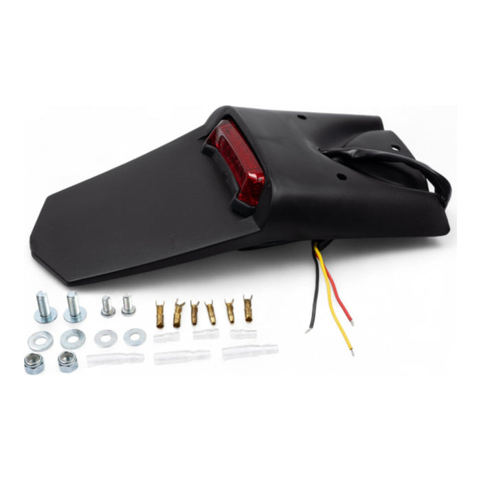 Prolunga portatarga universale con luce stop e posizione - Omologata DOT cod. AV2086