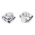 Spessori in alluminio anodizzato da 10mm per rialzare manubri da ø 28,6mm cod. AV2336