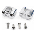 Adattatori rialzati in alluminio anodizzato da 16mm per passare da manubrio ø 22mm a ø 28,6mm cod. AV2341