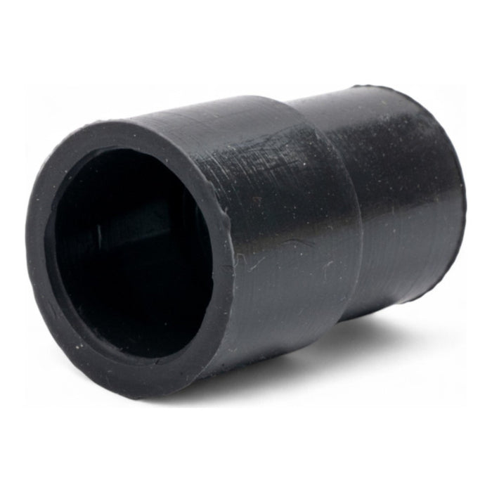 Manicotto silenziatore in gomma nero - ø interno 18mm da un lato/20mm dall'altro, lunghezza 40mm cod. AV3410