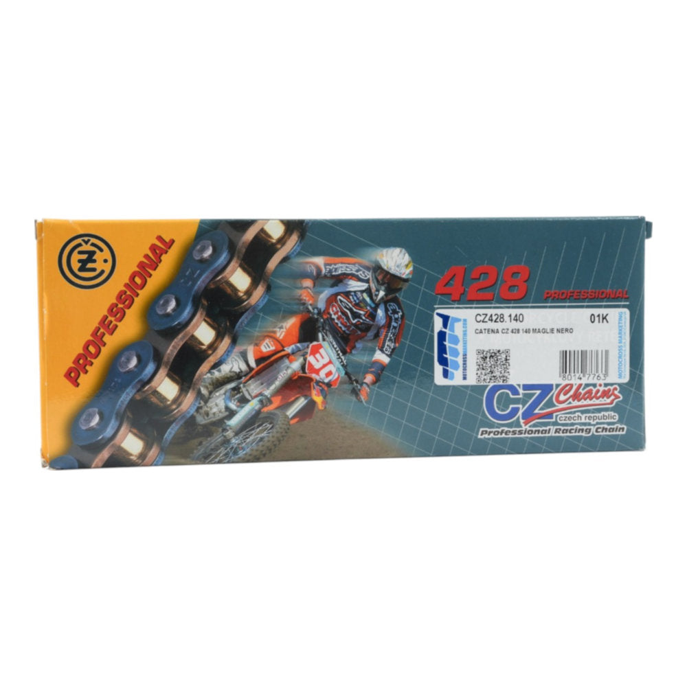 Catena CZ 428 - 140 maglie - Nero cod. CZ428.140
