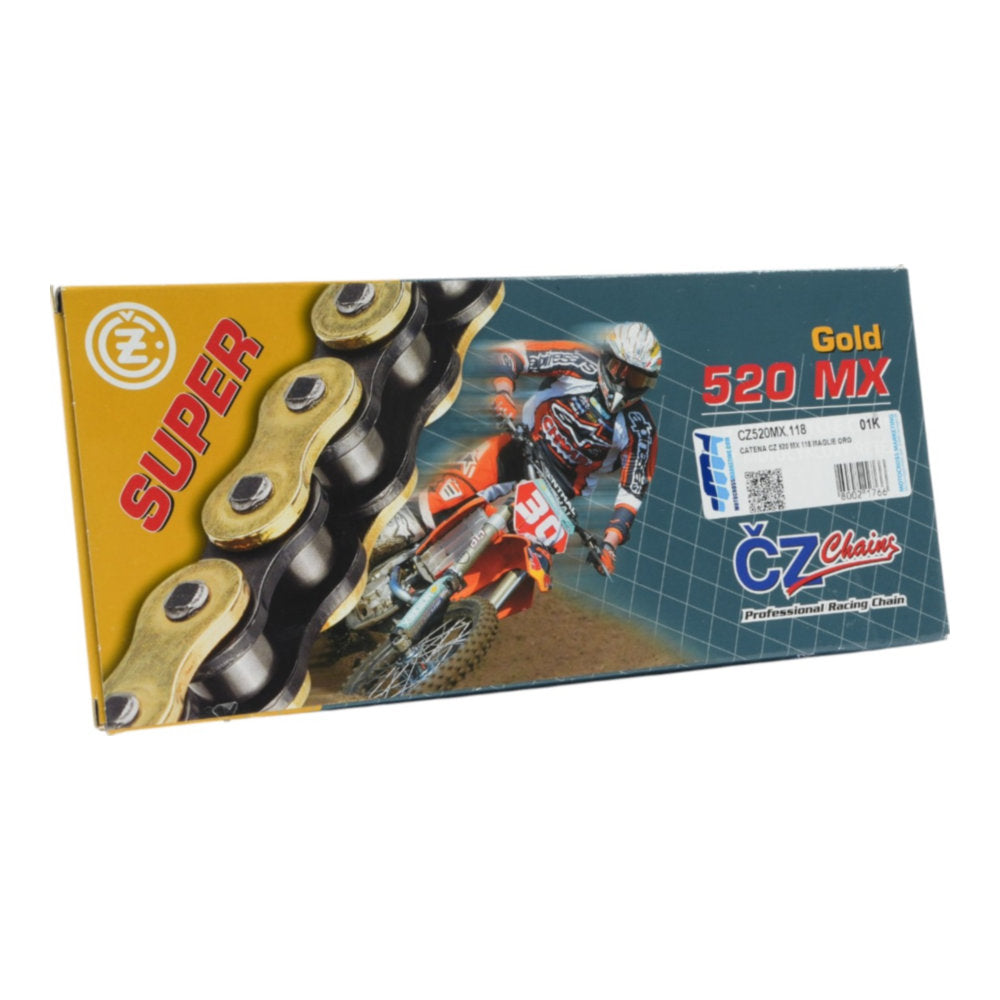 Catena CZ 520 MX - 118 maglie - Oro cod. CZ520MX.118