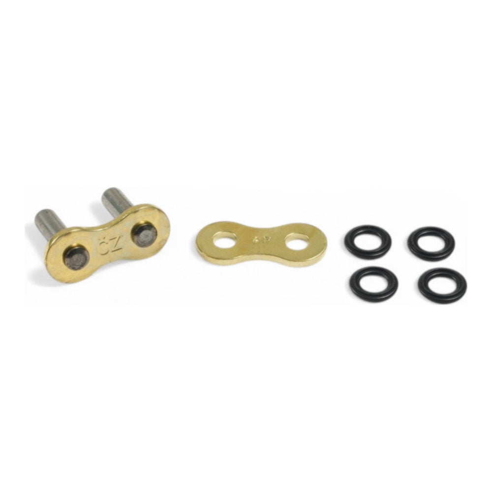 Maglia ribadire CZ - per catena 520 M X-ring - Oro cod. CZMR520ORMX