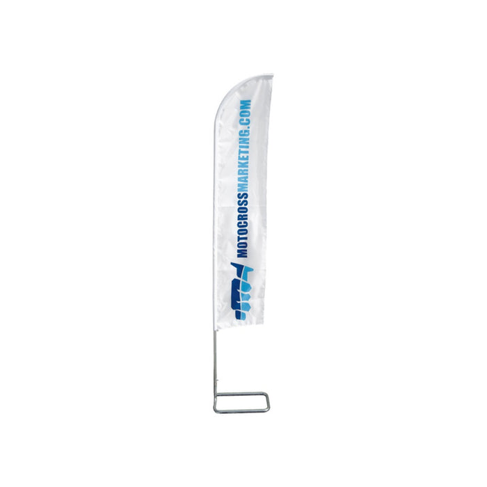 Bandiera MOTOCROSS MARKETING con struttura e base - 200 x 40cm cod. GD201
