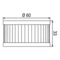 Filtro olio HI-FLO per BETA, SUZUKI cod. HF136