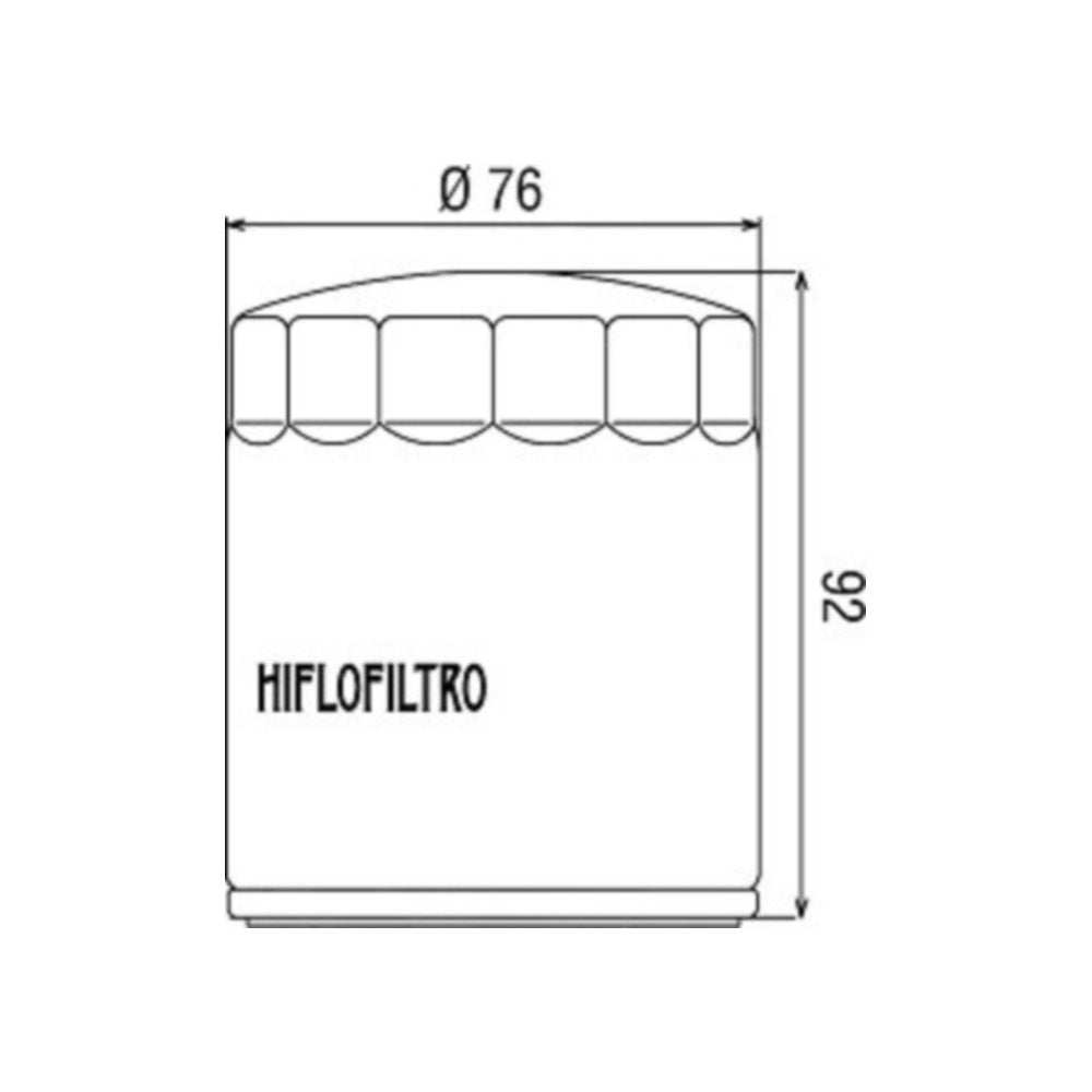 Filtro olio HI-FLO per HARLEY DAVIDSON cod. HF170