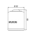 Filtro olio HI-FLO per APRILIA, PIAGGIO cod. HF183