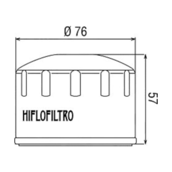 Filtro olio HI-FLO per APRILIA, GILERA, PEUGEOT, PIAGGIO cod. HF184