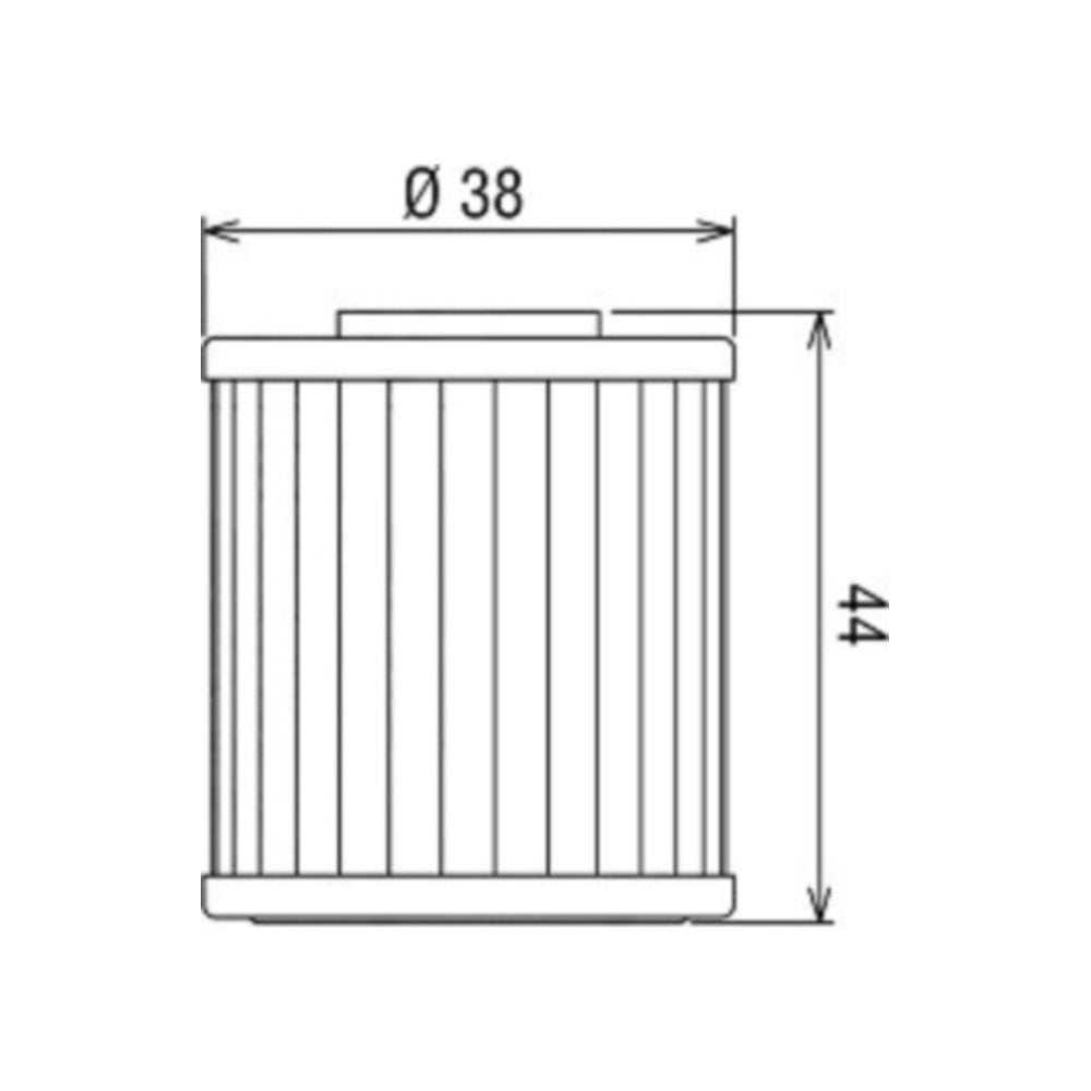 Filtro olio HI-FLO per BETA, KAWASAKI, SUZUKI cod. HF207