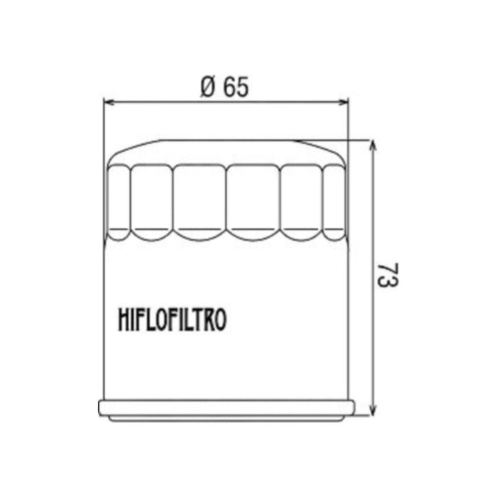 Filtro olio HI-FLO per HONDA, KAWASAKI, POLARIS, YAMAHA cod. HF303