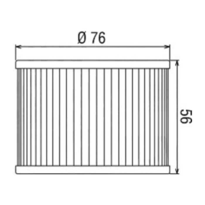 Filtro olio HI-FLO per HONDA, KAWASAKI, YAMAHA cod. HF401