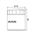 Filtro olio HI-FLO per MOTO GUZZI cod. HF551