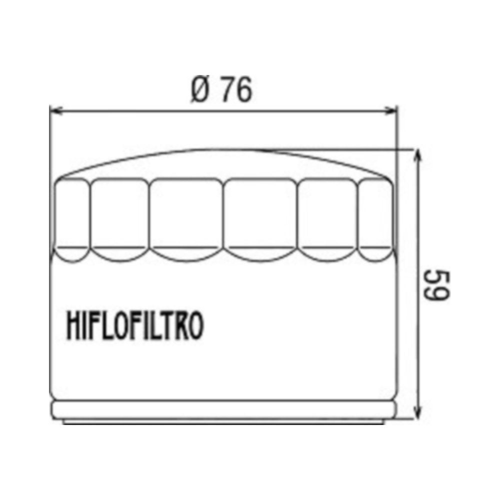 Filtro olio HI-FLO per MOTO GUZZI cod. HF552
