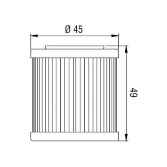 Filtro olio HI-FLO per APRILIA, HUSQVARNA, PIAGGIO cod. HF563