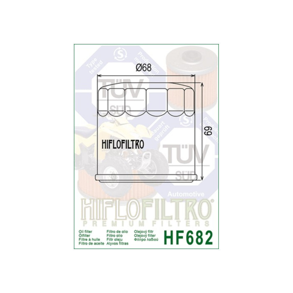Filtro olio HI-FLO per BENELLI, CF MOTO cod. HF682