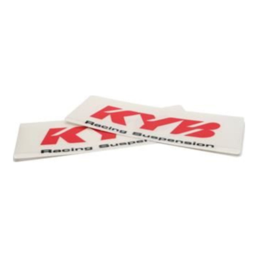 Adesivi forcelle logo KYB rosso (2 pezzi) cod. KYB1700100002