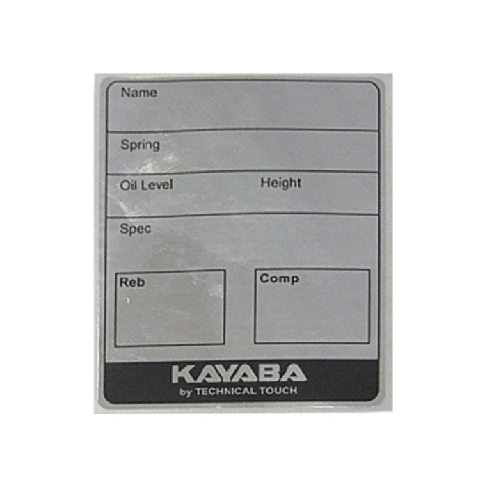 Etichette adesive KYB per taratura (10 pezzi) cod. KYBLABEL
