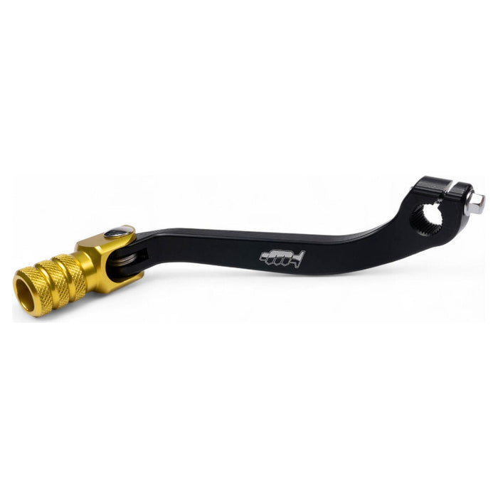 Leva cambio in alluminio CNC RMZ 250 - corpo nero, puntale giallo per SUZUKI cod. LCP4307G