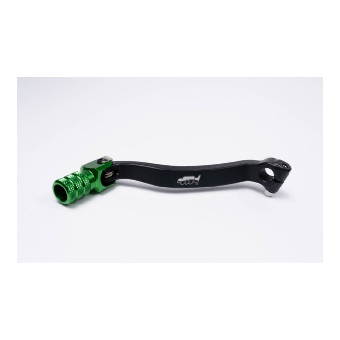 Leva cambio in alluminio CNC KX 250 F - corpo nero, puntale verde per KAWASAKI cod. LCP4336V