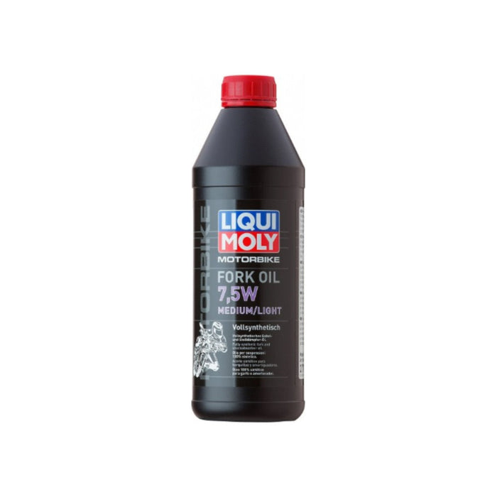 Olio forcelle LIQUI MOLY Medium/light - SAE 7,5W - 100% sintetico - 1 L cod. LM02719