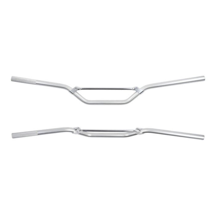 Manubrio ø 22mm in lega SUPERCORSS - Finitura spazzolata e lucidata, colore alluminio cod. MA0024
