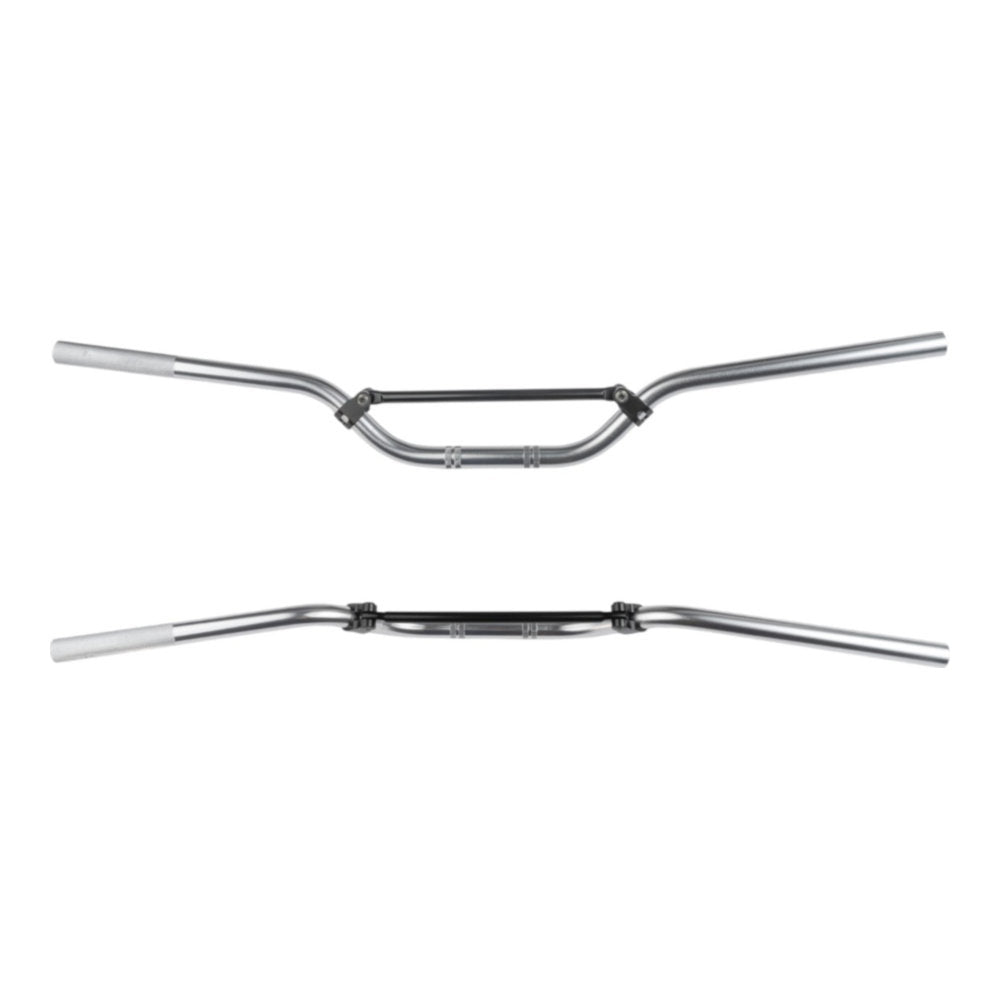 Manubrio ø 22mm in lega TRIAL - Finitura spazzolata e lucidata, colore alluminio cod. MA0030