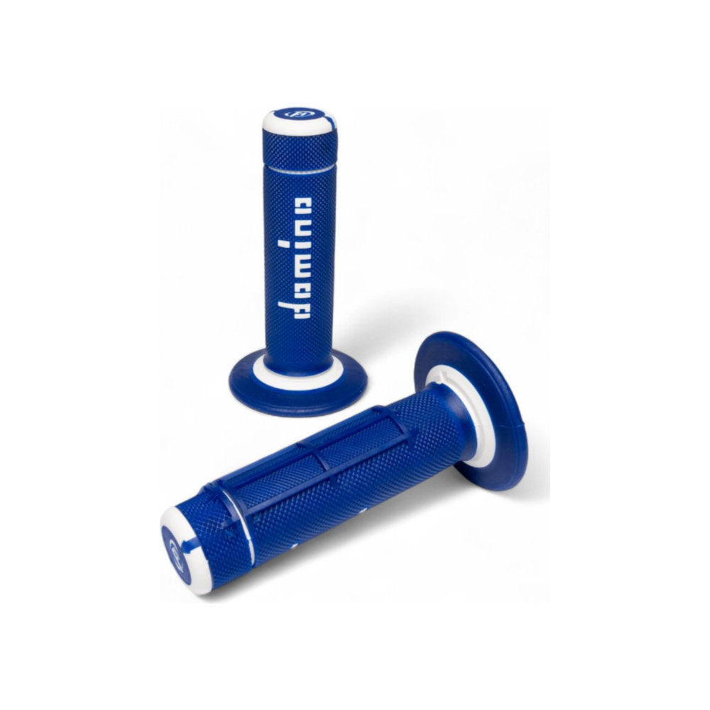 Manopole DOMINO off-road A020 - Blu/bianco cod. MN1588