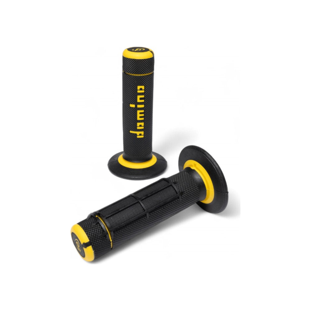 Manopole DOMINO off-road A020 - Nero/giallo cod. MN1589