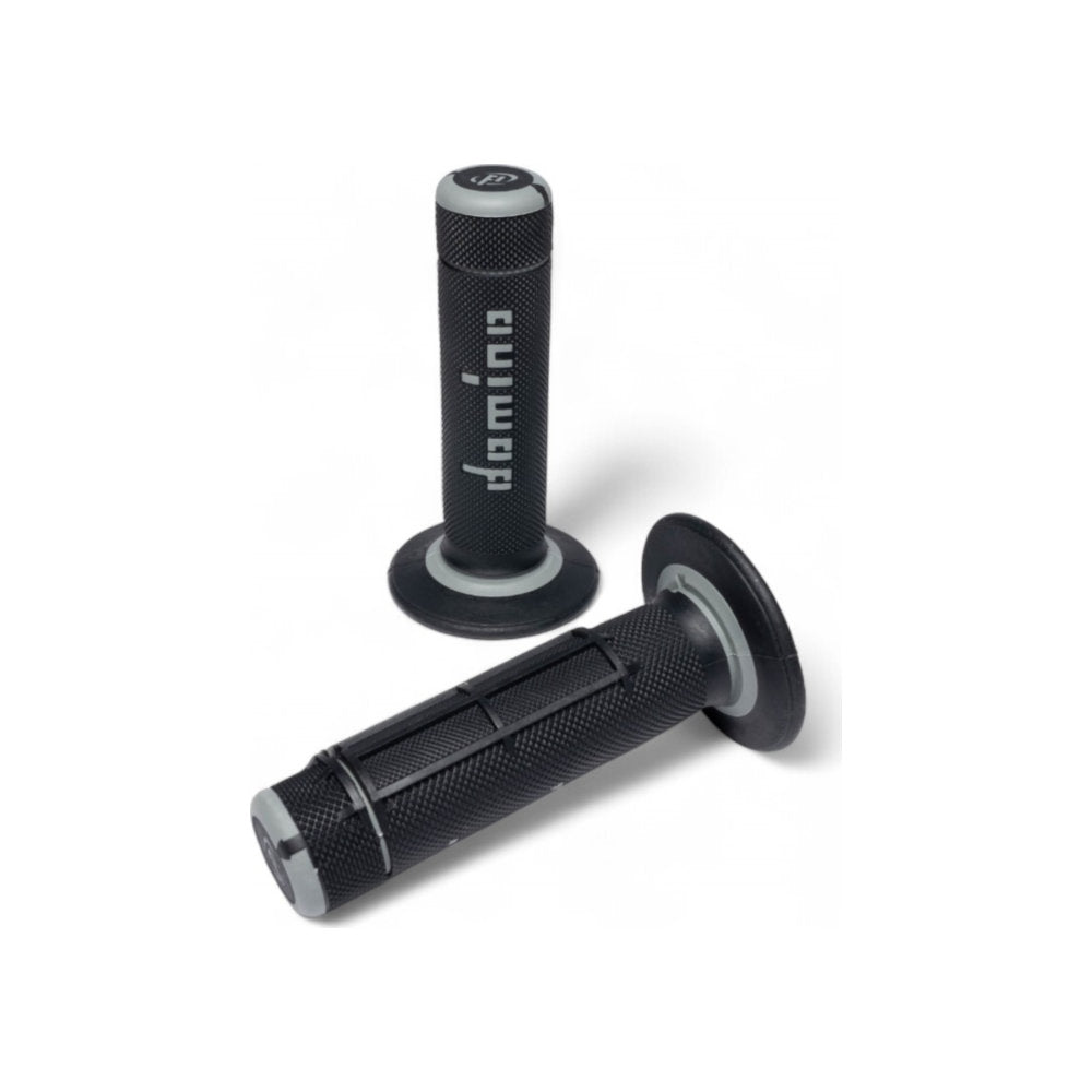 Manopole DOMINO off-road A020 - Nero/grigio cod. MN1591