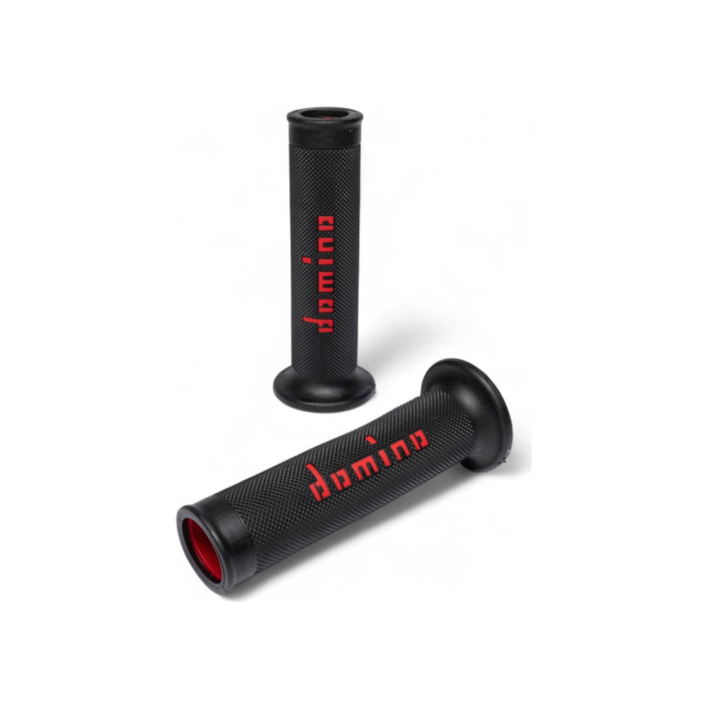 Manopole DOMINO Strada A010 - Nero/rosso cod. MN1654