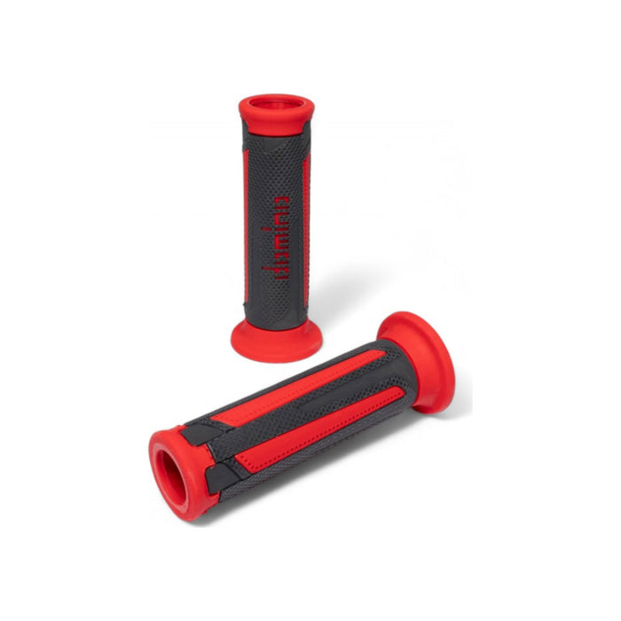 Manopole DOMINO Strada/Scooter A350 - Antracite/rosso cod. MN1673