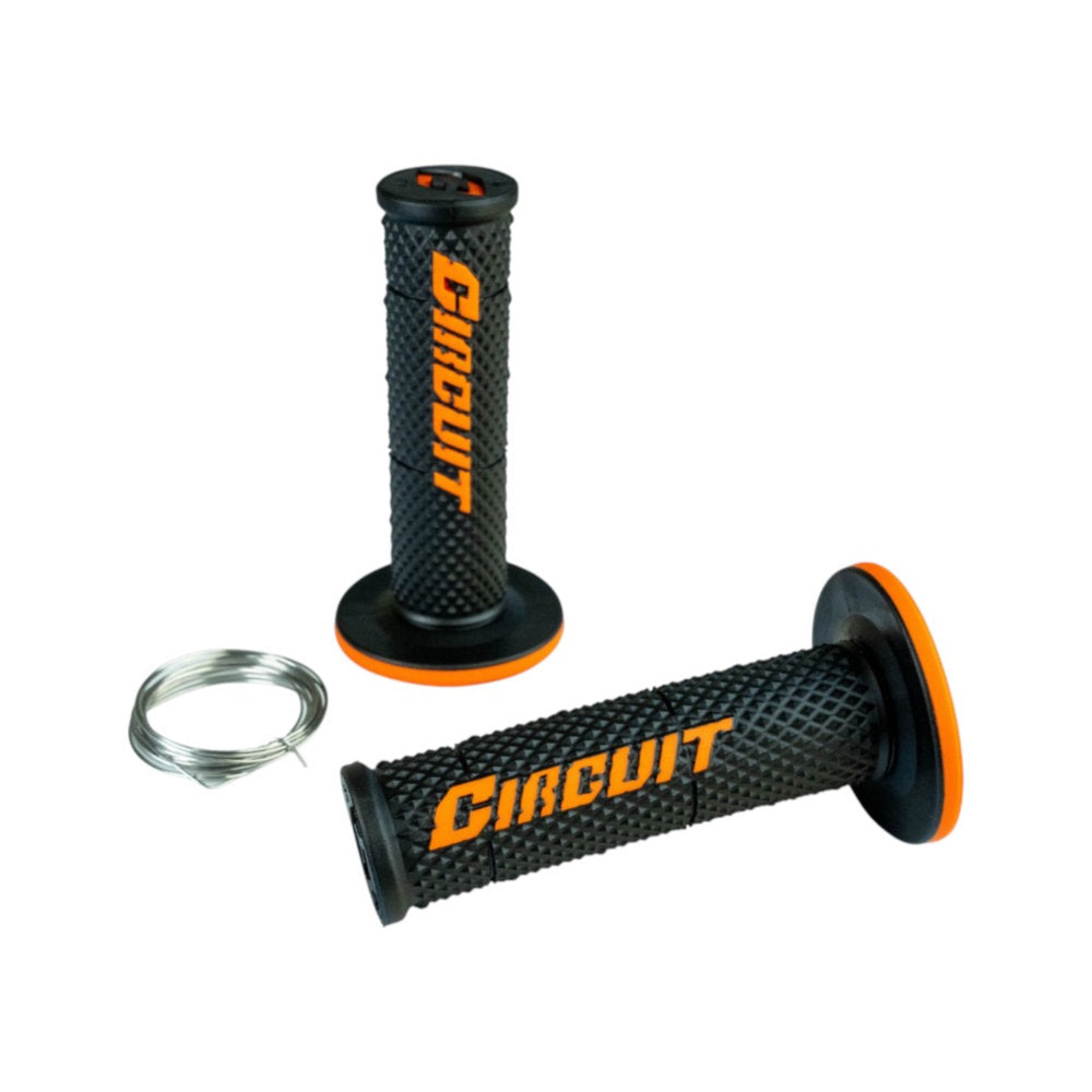 Manopole CIRCUIT V - Nero/arancione cod. MN1736