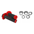 Manopole Lock-On SCOTT SXII con ghiere - Nero/rosso per FANTIC, GAS GAS, HONDA, HUSQVARNA, KAWASAKI, KTM, SHERCO, SUZUKI, TM, TRIUMPH cod. MNL1633