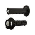 Manopole Lock-ON ODI V2 Half-Waffle MX - Nero per BETA, FANTIC, GAS GAS, HONDA, HUSABERG, HUSQVARNA, KAWASAKI, KTM, SUZUKI, TM, TRIUMPH cod. MNL1700N