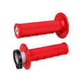 Manopole Lock-ON ODI V2 Half-Waffle MX - Rosso per BETA, FANTIC, GAS GAS, HONDA, HUSABERG, HUSQVARNA, KAWASAKI, KTM, SUZUKI, TM, TRIUMPH cod. MNL1700R