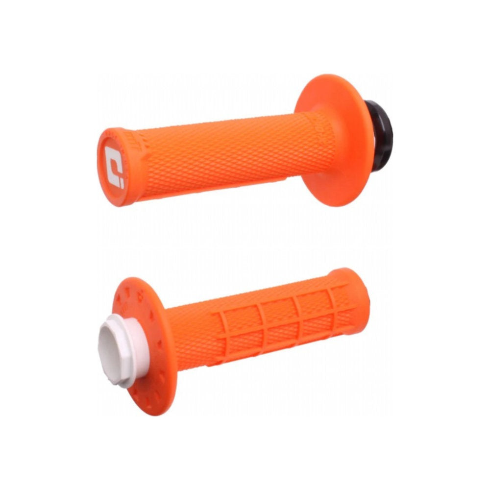 Manopole Lock-ON ODI V2 Micro-X Half-Waffle - Arancione per GAS GAS, HUSQVARNA, KTM cod. MNL1706A