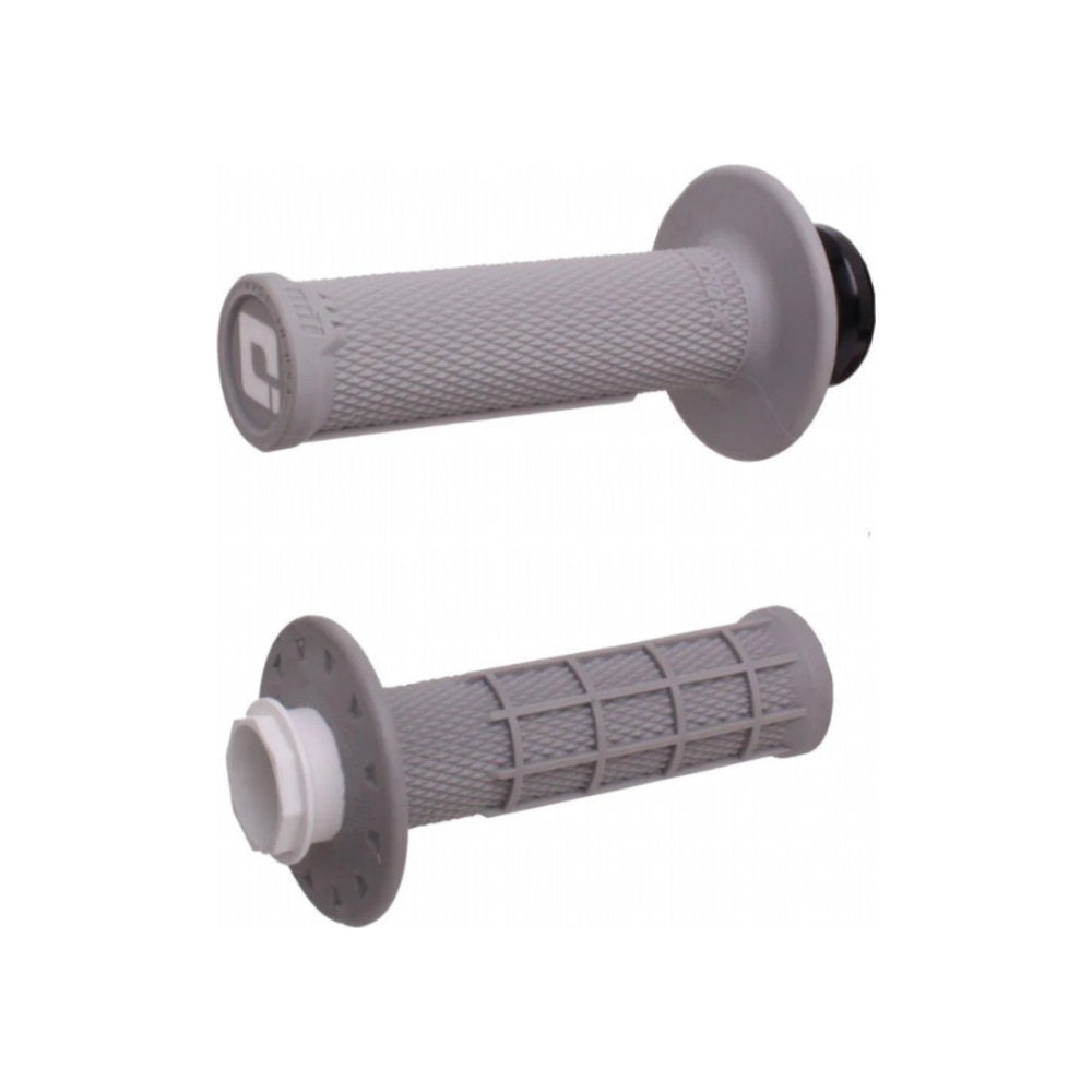 Manopole Lock-ON ODI V2 Micro-X Half-Waffle - Grigio per GAS GAS, HUSQVARNA, KTM cod. MNL1706G