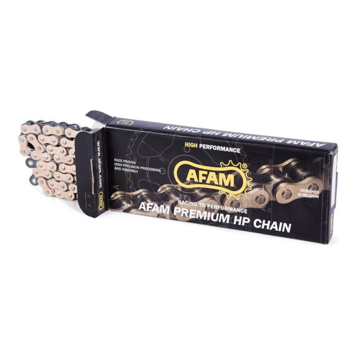 Catena AFAM 420 MX2 - 130 maglie - Oro/nero cod. A420MX2130G