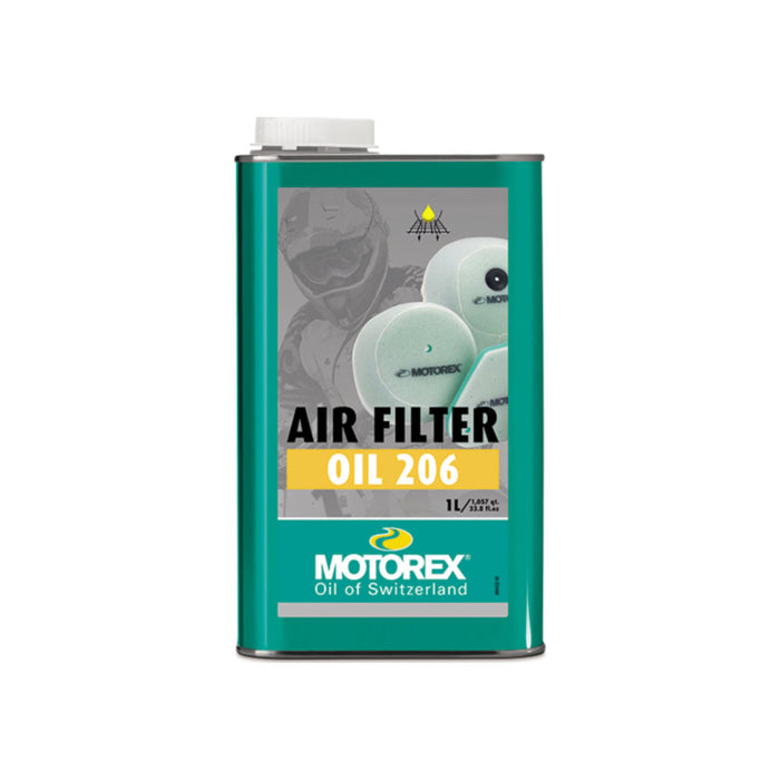 Olio filtro MOTOREX 206, colore verde - 1 L cod. OF2652