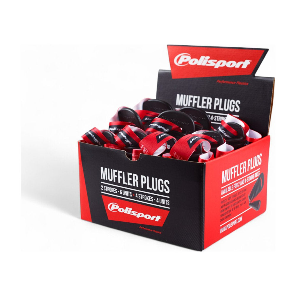 Confezione tappi marmitta POLISPORT neri (10 pezzi) cod. P8434900003
