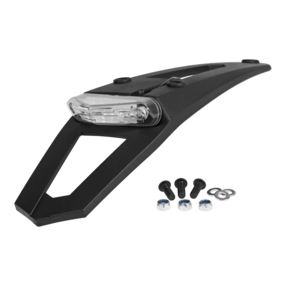 Prolunga portatarga universale POLISPORT con luce stop e posizione - Omologata ECE cod. P8569500001