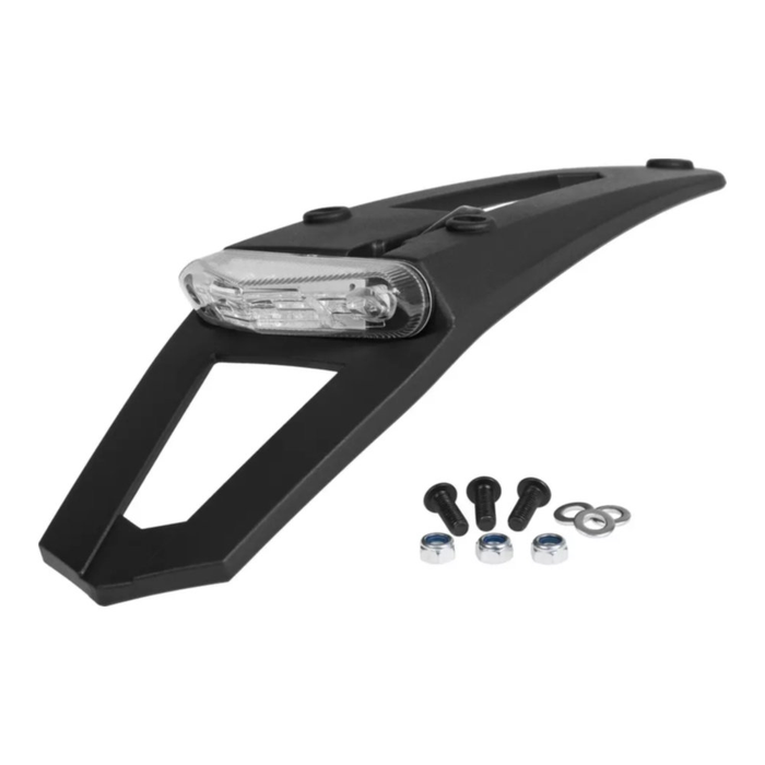 Prolunga portatarga universale POLISPORT con luce stop e posizione - Omologata ECE cod. P8569500001