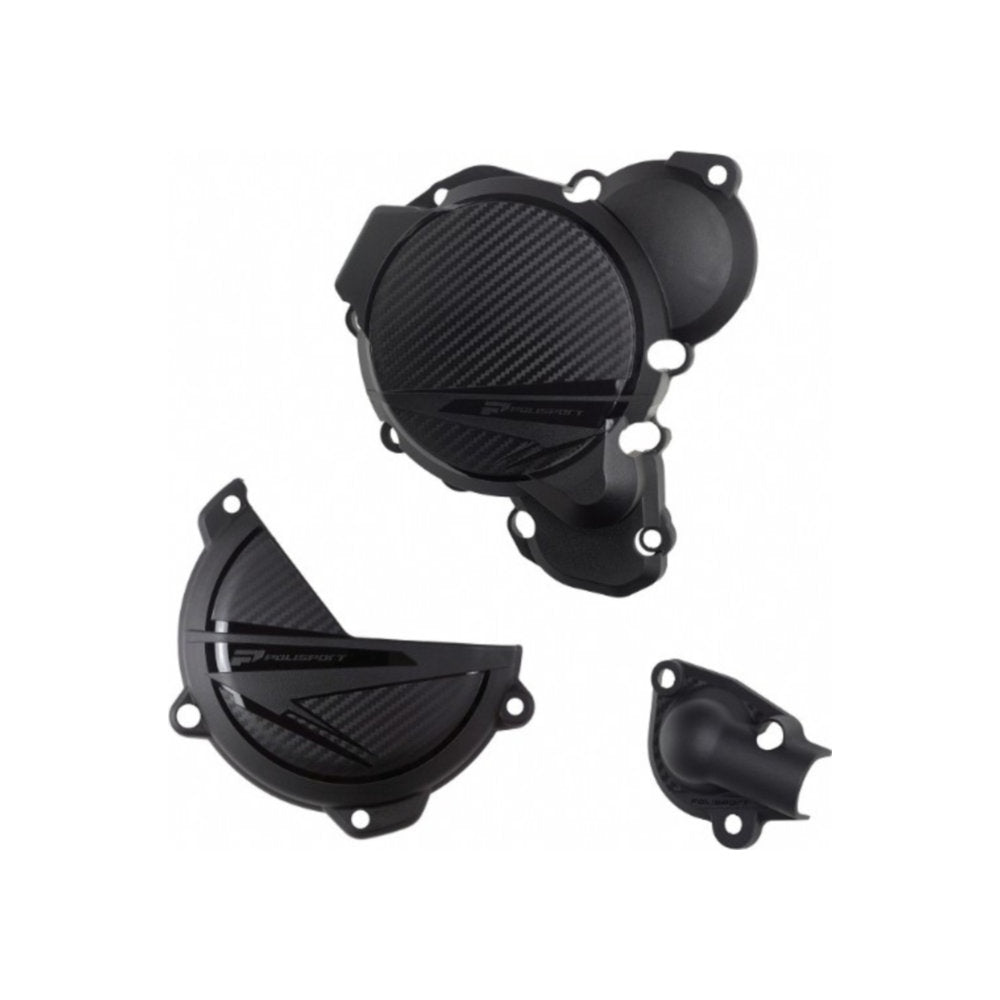Kit protezioni coperchi motore POLISPORT per KTM cod. P91375