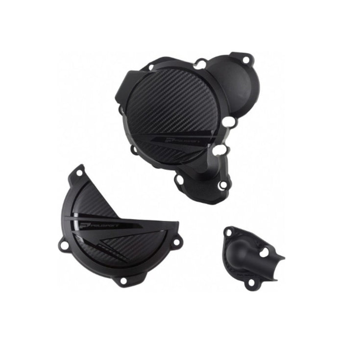 Kit protezioni coperchi motore POLISPORT per KTM cod. P91375