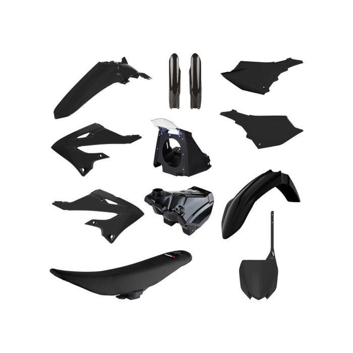 Kit restyling completo con sella e serbatoio YZ 125/250 02-21 Nero per YAMAHA cod. P91573